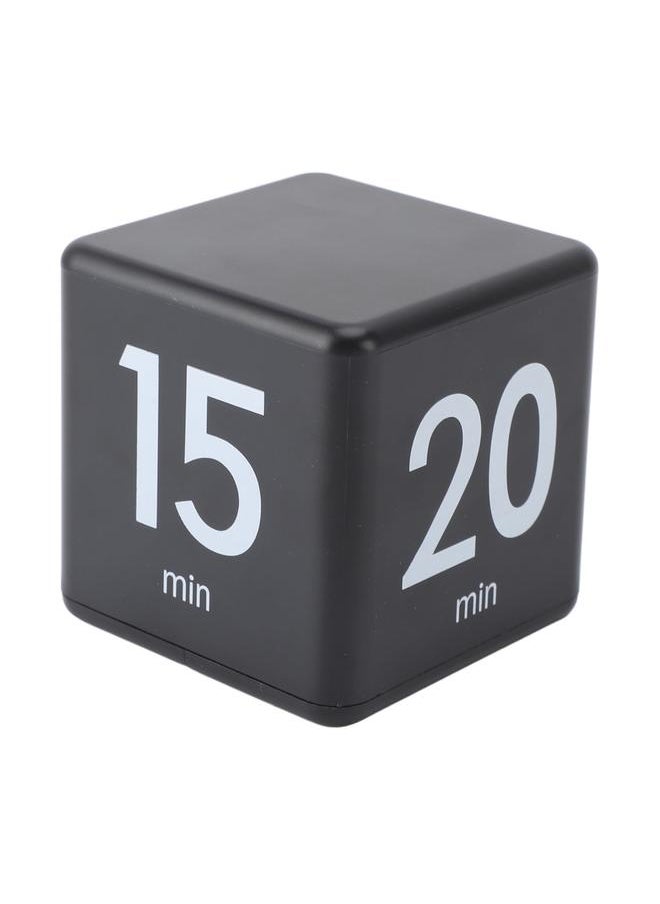 Flip Timer 15 20 30 60 Minutes Gravity Sensing Mini Countdown Timer for Cooking Study Workout Black