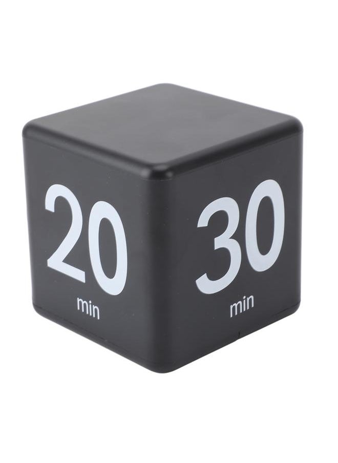 Flip Timer 15 20 30 60 Minutes Gravity Sensing Mini Countdown Timer for Cooking Study Workout Black
