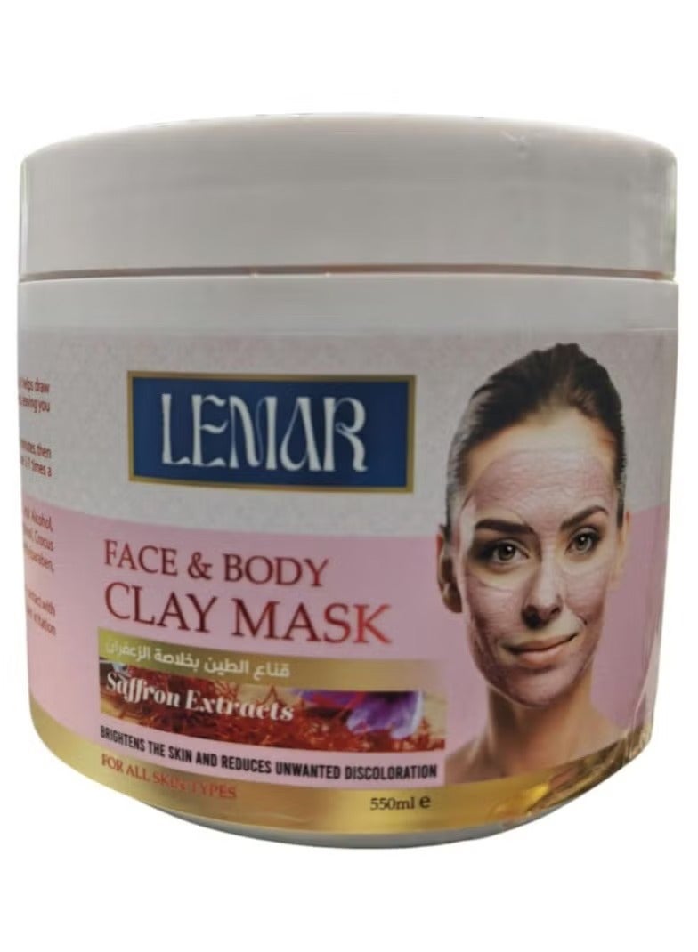 Face and body clay mask 550 ml