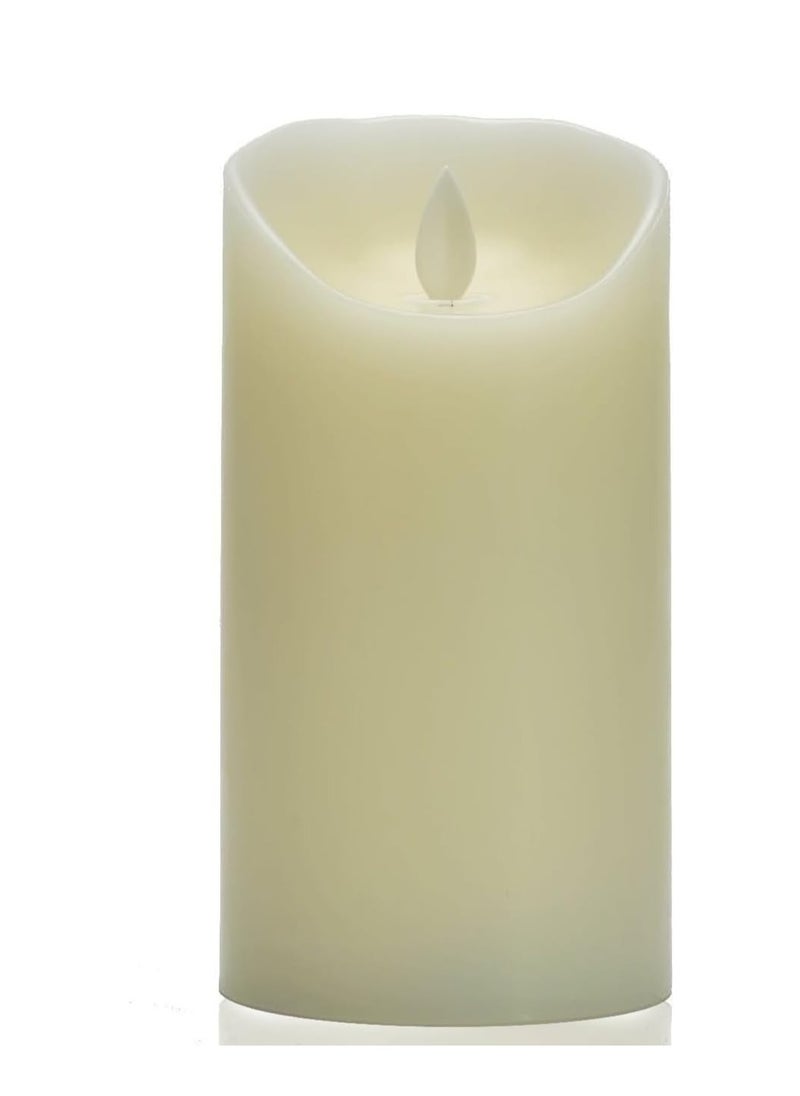 Plan A Decorative LED Candle 12.5cm Tall Battery Operated Smokeless Moving Flame, Warm and Elegant for Bedroom, Living Room, Kitchen, Shelf, Ideal for Valentine's Day, Wedding, Special Occasion (1)  - Image 1