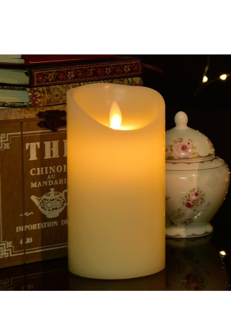 Plan A Decorative LED Candle 12.5cm Tall Battery Operated Smokeless Moving Flame, Warm and Elegant for Bedroom, Living Room, Kitchen, Shelf, Ideal for Valentine's Day, Wedding, Special Occasion (1)  - Image 2