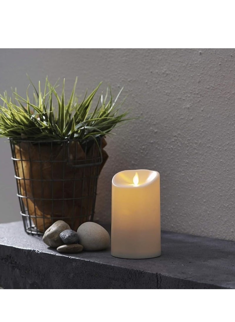 Plan A Decorative LED Candle 12.5cm Tall Battery Operated Smokeless Moving Flame, Warm and Elegant for Bedroom, Living Room, Kitchen, Shelf, Ideal for Valentine's Day, Wedding, Special Occasion (1)  - Image 4