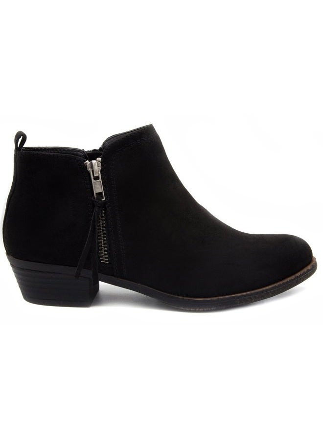 London Fog Women's Tina Ankle Bootie, Black Fx Sde, 6 - Image 2