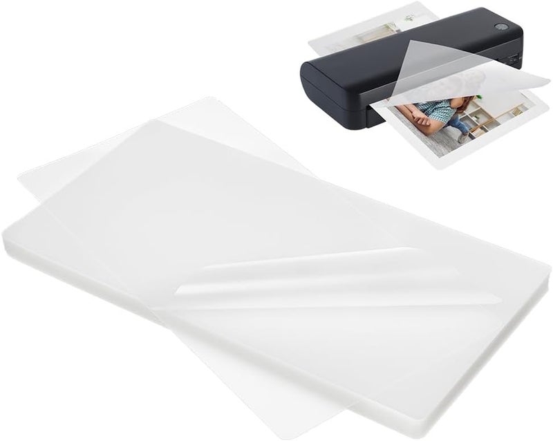 NBEADS 100Pcs Plastic Laminating Pouches, Thermal Laminating Sheets Photo Protecting Sheets for Photos and Notes, 10.43x5.28x0.004 inch - Image 1
