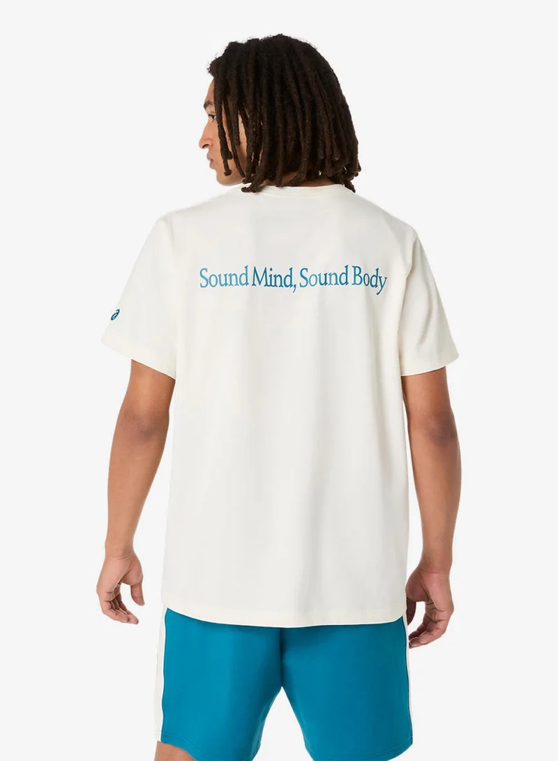 اسيكس تيشيرت هيريتاج جرافيك ثقيل