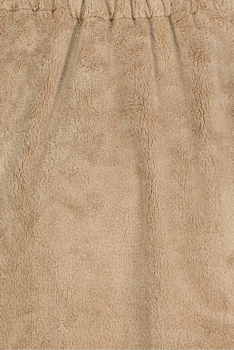 Muy Mucho Haoda Women Textured Wrap Bath Towel, Taupe - Image 5