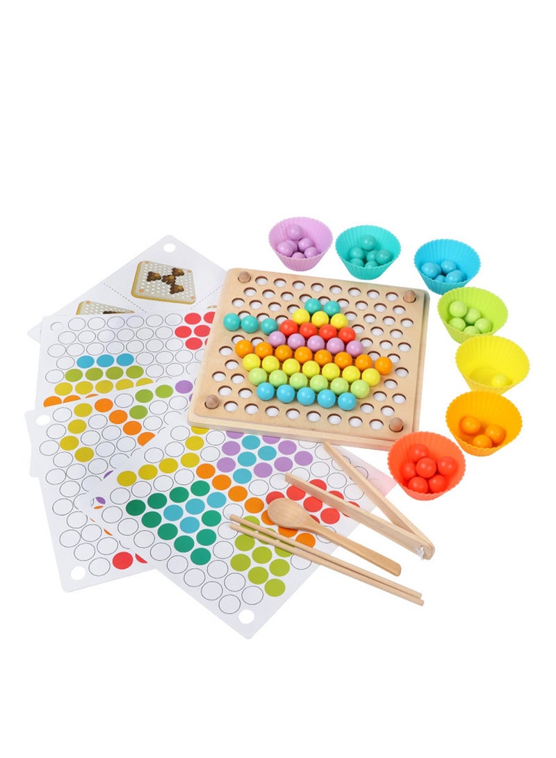 Children's puzzle concentration training pinch beads pinch ball ball marble teachings interactive puzzle toys  - Image 1