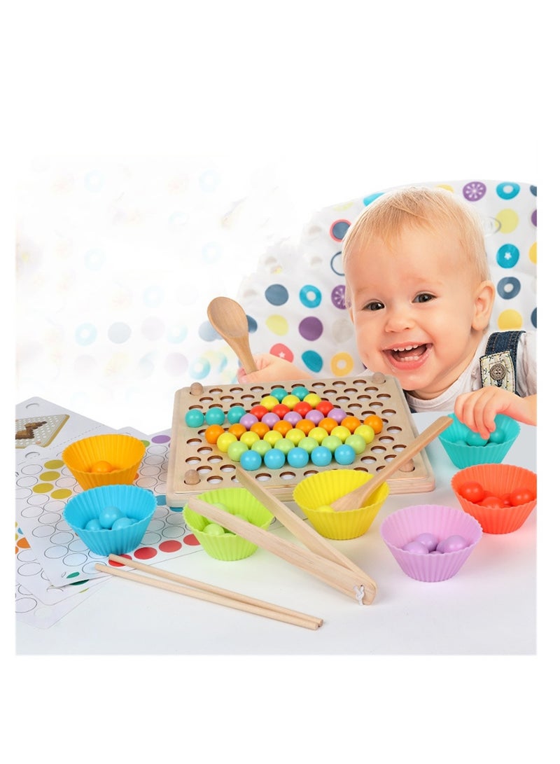 Children's puzzle concentration training pinch beads pinch ball ball marble teachings interactive puzzle toys  - Image 4