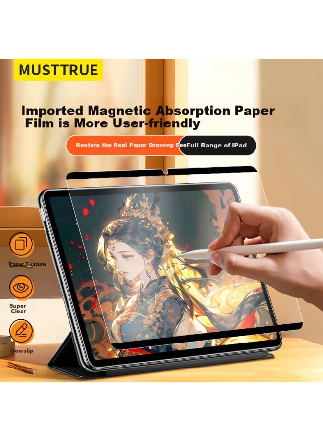 Musttrue Ipad Magnetic Drawing Film, Removable Protective Film For 10.9/11 Inch Ipad Air 7/6/5/4/pro, Writing Tablet Screen Protector - Image 1