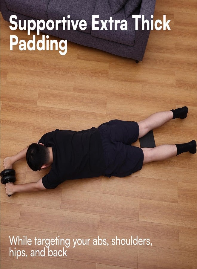 إتش آند إس عجلة تمارين البطن H&S Ab Roller لتمارين عضلات البطن - جهاز تمارين عضلات البطن مع وسادة ركبة سميكة للغاية - مزودة بعجلات انزلاق مزدوجة - عجلة تمارين البطن للتمارين المنزلية - جهاز تمارين عضلات البطن - Image 5
