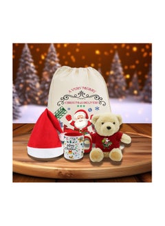 PRINTSHOP4ME Christmas Gift Set For Kids–Festive Holiday Combo Christmas Cap And Red Two-Tone Mug–Perfect For Boys And Girls  - Image 3