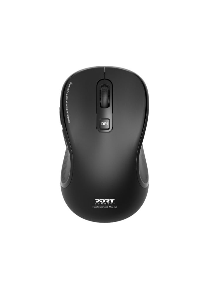 بورت ديزاينز ماوس PORT Designs ESSENTIEL اللاسلكي بتقنية بلوتوث القابل لإعادة الشحن بمنفذ USB-C - Image 1
