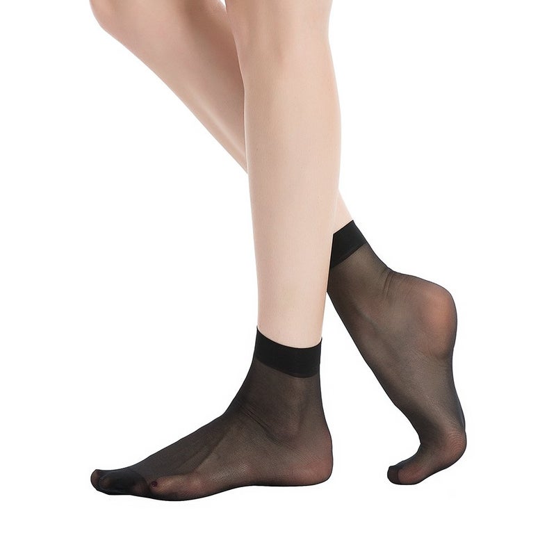 MANZI 12 Pairs Women's Ankle High Sheer Socks - Image 2