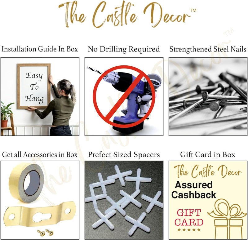 The Castle Decor Golden Deer Wall Art Set - Image 5