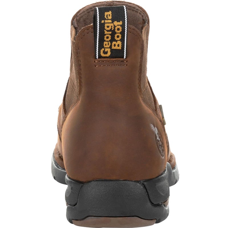 Georgia Boot Athens Chelsea Waterproof Work Boot, Dark Brown, Size 10(W) - Image 4