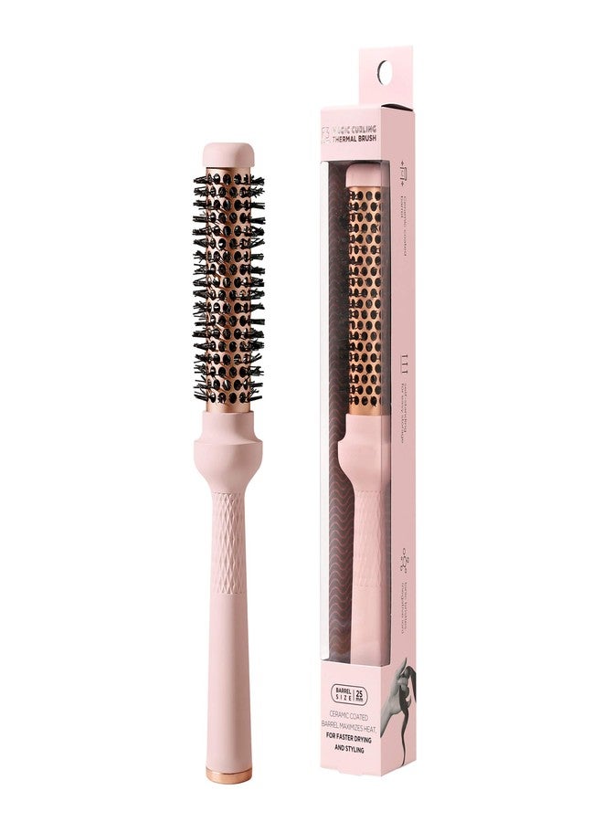 F3 Systems Magic Curling Thermal Brush (1 Inch) - Cut Drying Time, Self-Standing Round Brush, Great Blowout, Ceramic Coated Barrel, Quick Styling, Ionic Thermal Barrel, Volumizer, Styler - Image 1
