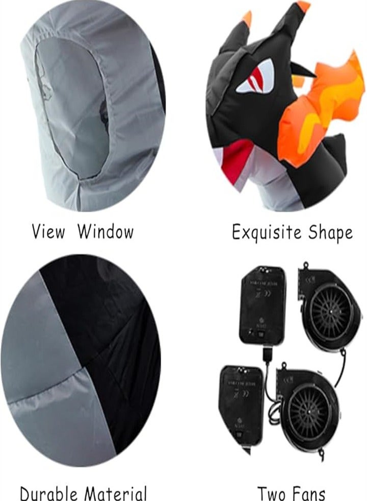 Upgraded fun inflatable dinosaur costume, fire breathing dragon, role play for adults - Image 3