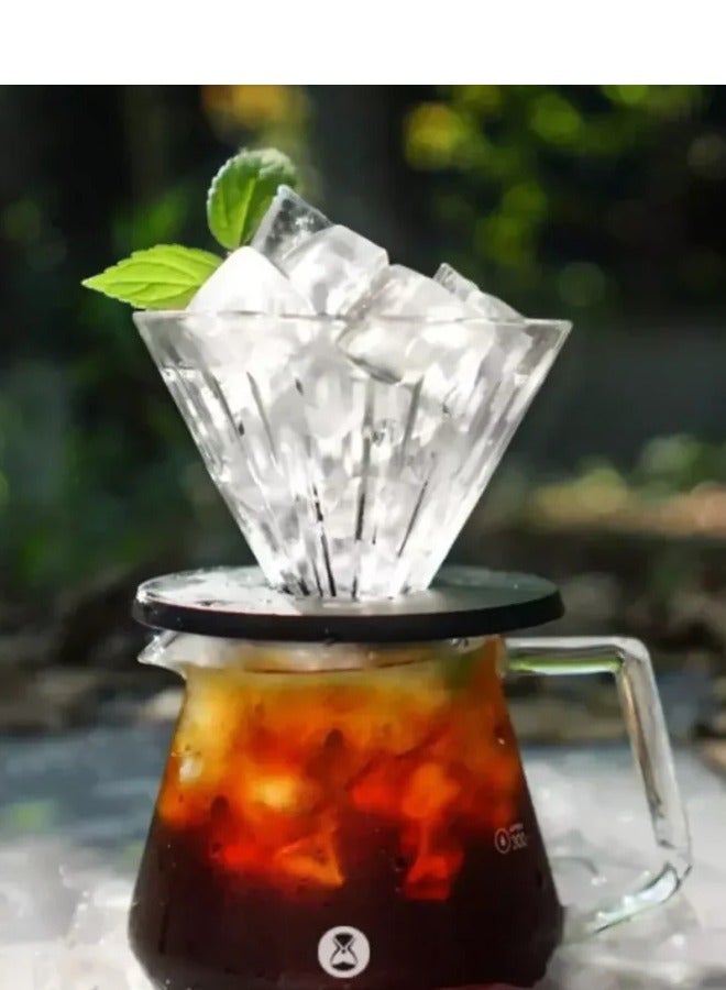 TIMEMORE Drip Set v60, A Coffee Machine Consisting Of A Funnel And a Glass Server 02 - Image 2