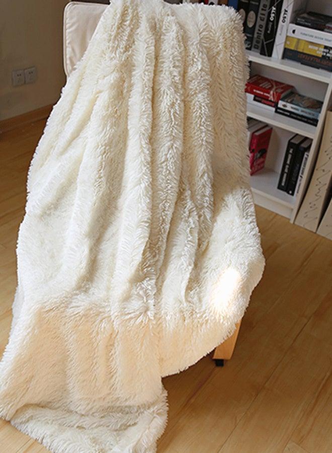 Comfortable Warm Blanket Cotton White 130x160cm  - Image 2