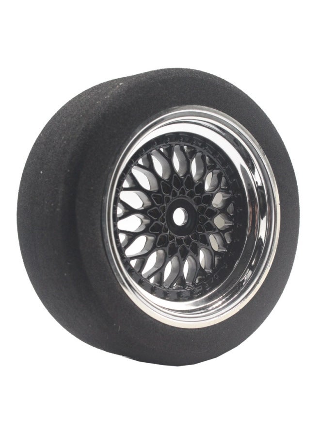 1/10 Flat Running Sponge Tire RC Tire Professional Racing UnlimiteD HSP94123 Sakura D4 Tamiya TT02 Flat Sports Car-Color:6 Degree Wheel Hub-electroplated Black - Image 4