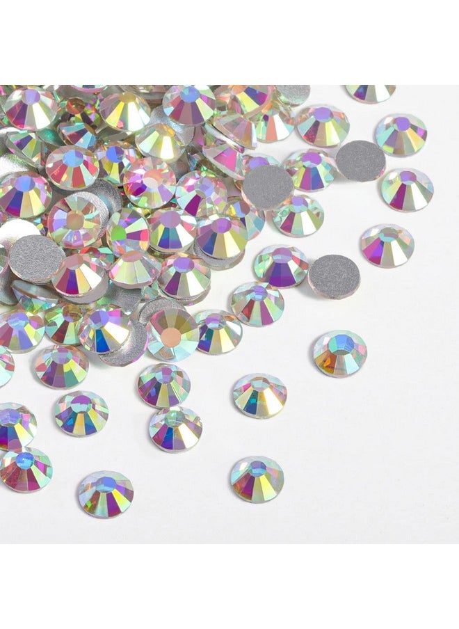 BEADSLAND beadsland Flat Back Crystal Rhinestones Round Gems for Nail Art and Craft Glue Fix, CrystalAB (3.9-4.0mm) SS16/1440pcs  - Image 2