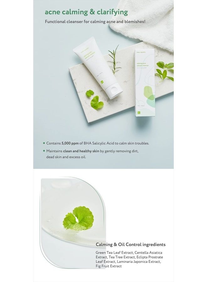 Face Republic Calming Acne Salicylic Cleanser 100mL | Vegan Certified | Acne Care | Low pH | Calming & Clarifying | Korean Skincare - Image 5