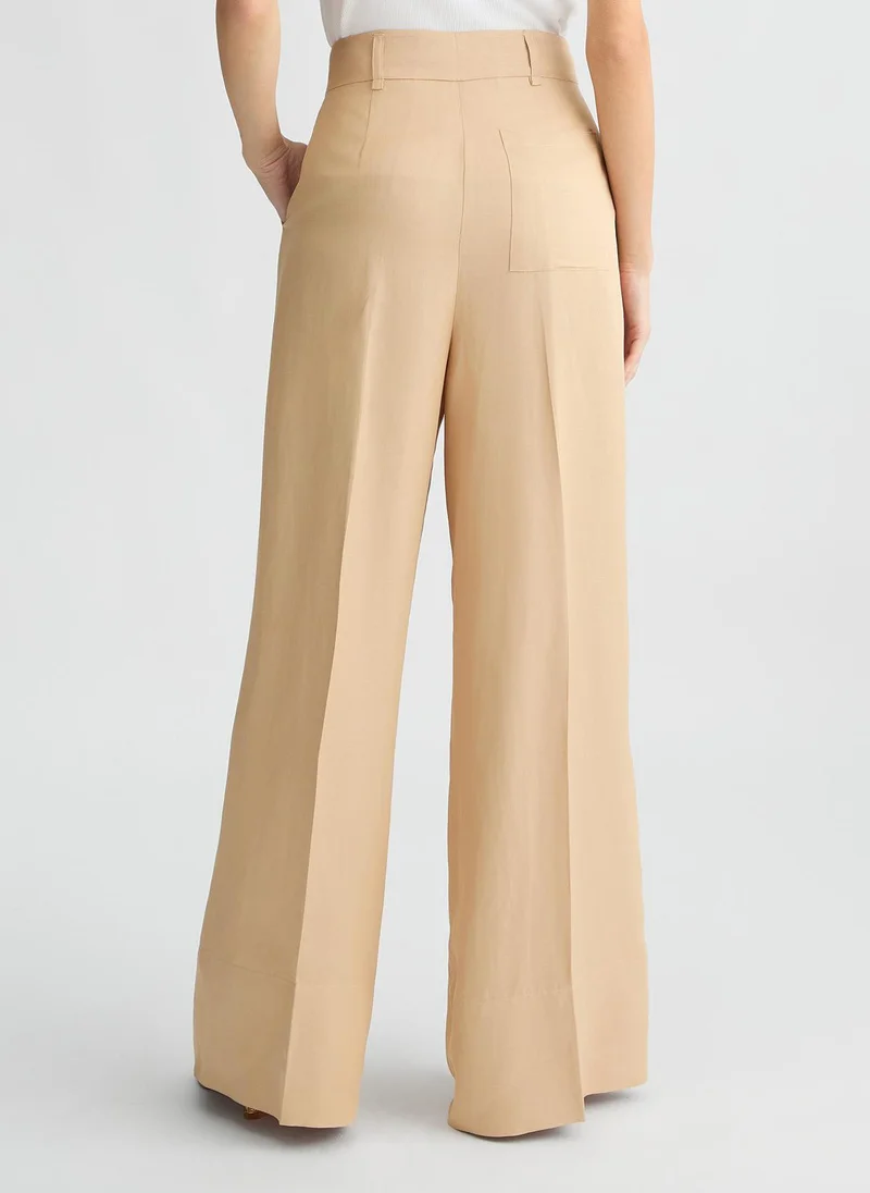 Liu Jo Beige wide-leg trousers