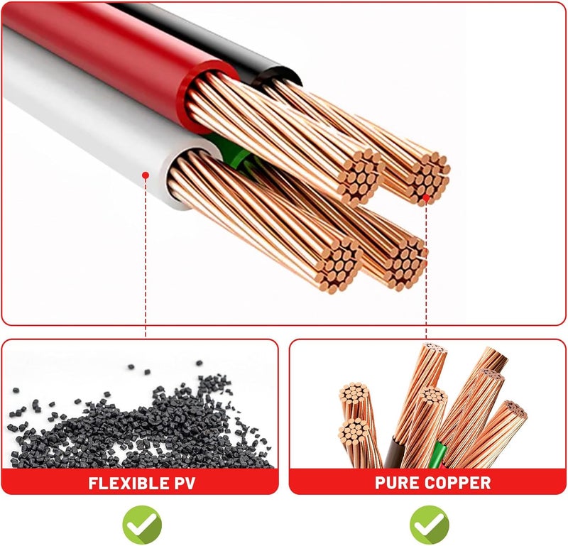RED WOLF سلك توصيل ستيريو مع محول هوائي فاكرا لسيارات بي إم دبليو 3/5، فولكس فاجن 2004-2015، أودي 2002-2010، مرسيدس بنز 2007-2015 تركيب على راديو CD بعد السوق مجموعة كابل سلكية - Image 5