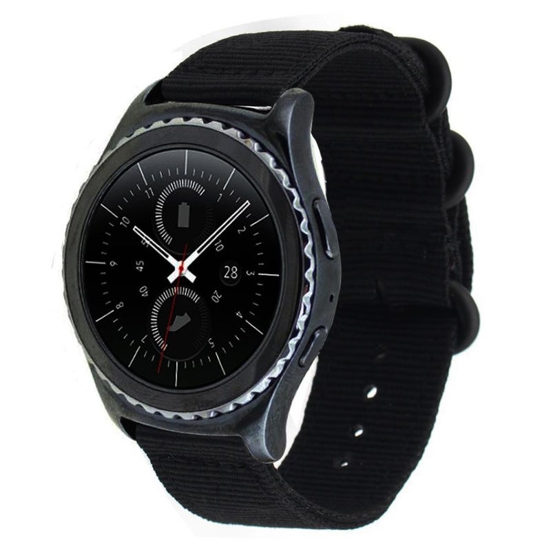 Samsung Gear S3/S2 Thickened Nylon Canvas Watch Band Quick Detach Universal Strap 18/20/22/24Mm - Image 4
