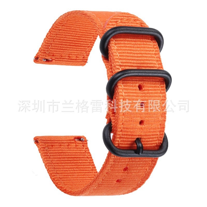 Samsung Gear S3/S2 Thickened Nylon Canvas Watch Band Quick Detach Universal Strap 18/20/22/24Mm - Image 1