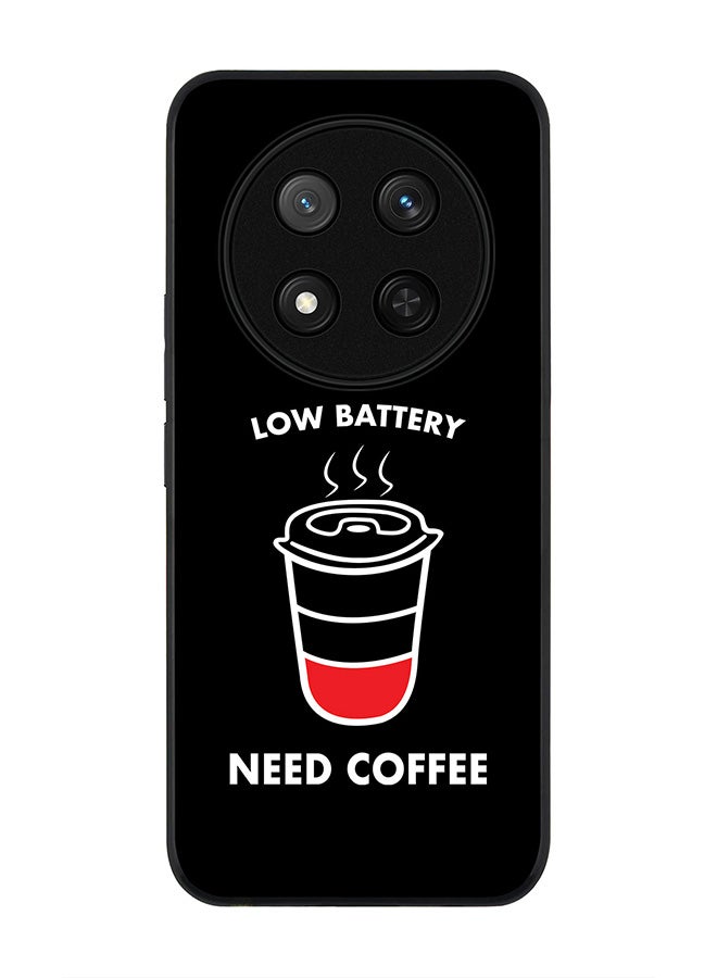 Stylizedd For Honor X9c / Honor Magic7 Lite 5G Case,Slim fit Camera Protection, Shockproof Thin Phone cover  - Low battery need coffee - Image 1