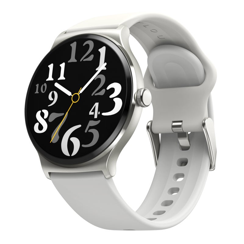 Smart Watch with 100 Workout Modes - Silver Fitness Smartwatch with IP68 Waterproof Rating - Stylish Smartwatch for Daily Wear - Image 1