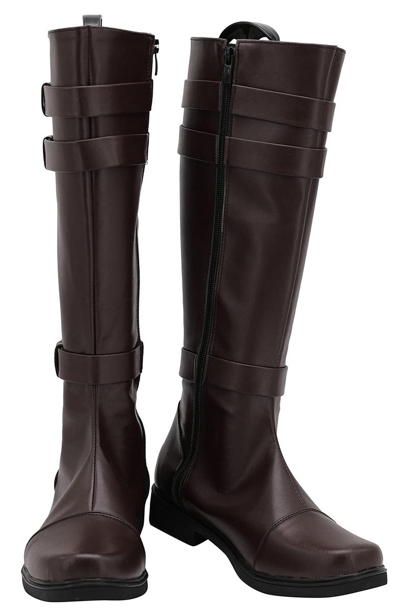 Gynicor Adults Knee High Cosplay Shoes Pirate Boot Halloween Costume Shoes
