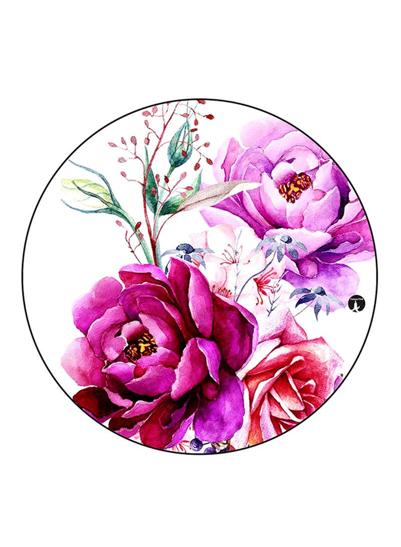 Vintage Art Printed Fridge Magnet Round  Multicolour