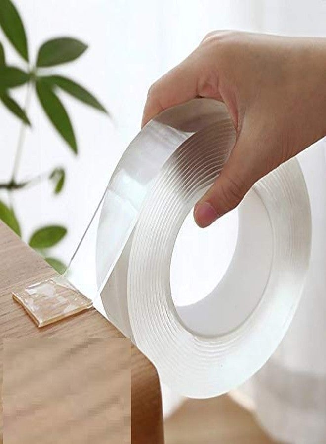 SAMEZONE Double Sided Tape Heavy Duty - Multipurpose Removable Traceless Mounting Adhesive Tape for Walls, Washable Reusable Strong Sticky Strips Grip Tape (1 Roll) - Image 2