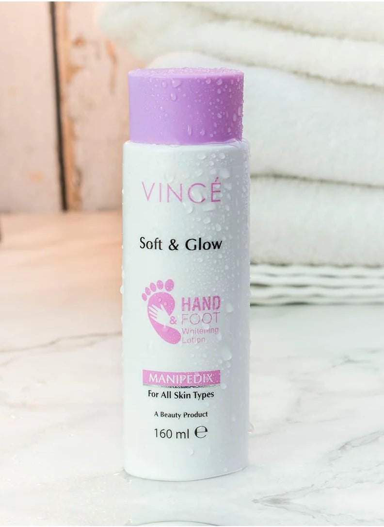 VINCE - Hand & Foot Lotion – Brightens & Evens Skin Tone – Restores Tanned Skin & Lightens Dark Spots – Deeply Moisturizes & Repairs Dry, Rough Skin – With Shea Butter for Smooth, Supple Skin, 160ml - Image 1