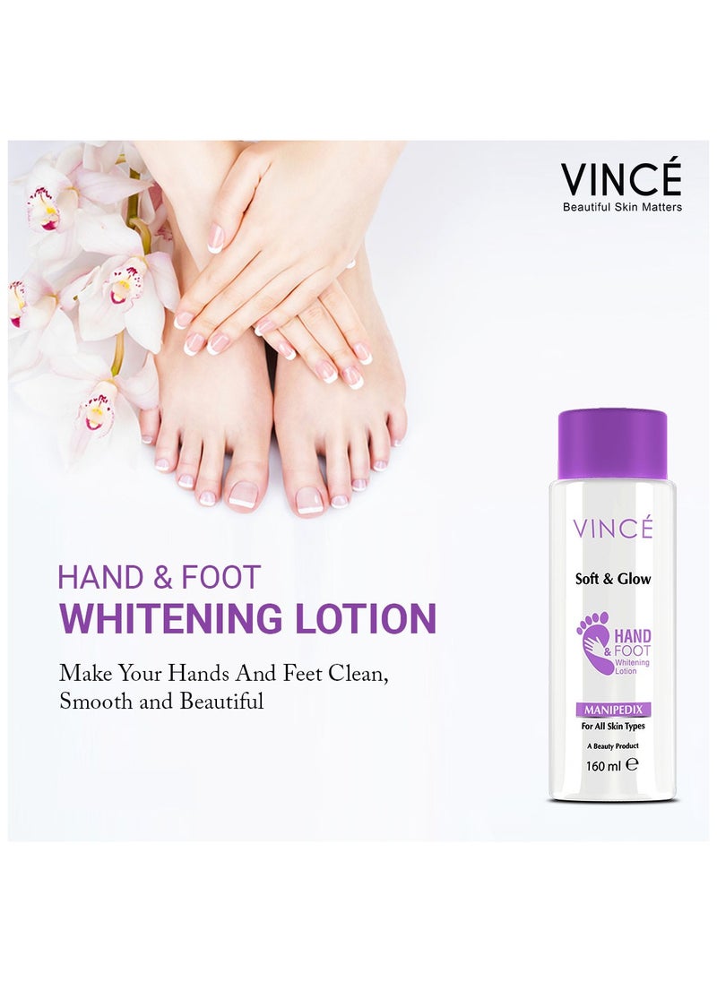 VINCE - Hand & Foot Lotion – Brightens & Evens Skin Tone – Restores Tanned Skin & Lightens Dark Spots – Deeply Moisturizes & Repairs Dry, Rough Skin – With Shea Butter for Smooth, Supple Skin, 160ml - Image 1