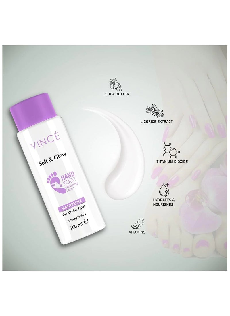 VINCE - Hand & Foot Lotion – Brightens & Evens Skin Tone – Restores Tanned Skin & Lightens Dark Spots – Deeply Moisturizes & Repairs Dry, Rough Skin – With Shea Butter for Smooth, Supple Skin, 160ml - Image 1