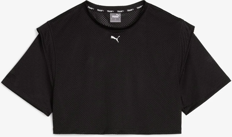 PUMA Fit Move Mesh Crop Tee Women's Black T-Shirt.01
