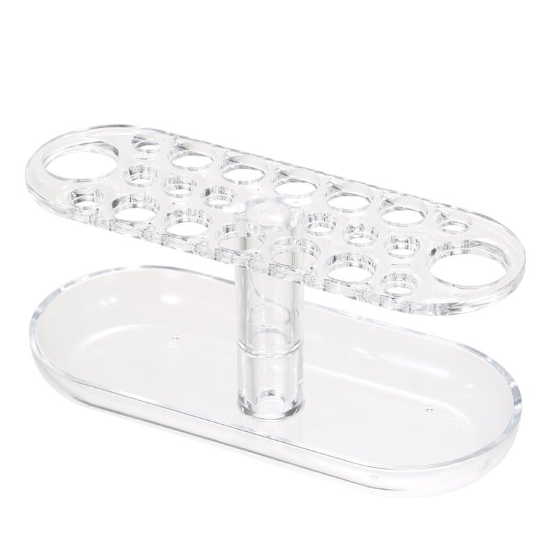Makeup Brush Storage Rack Transparent Eyebrow Eye Shadow Brush Eyeliner Acrylic Storage Box - Image 1