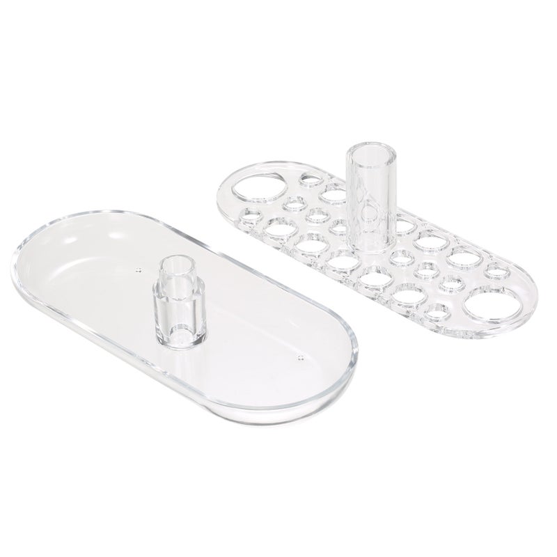 Makeup Brush Storage Rack Transparent Eyebrow Eye Shadow Brush Eyeliner Acrylic Storage Box - Image 3