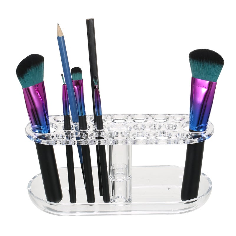 Makeup Brush Storage Rack Transparent Eyebrow Eye Shadow Brush Eyeliner Acrylic Storage Box - Image 5