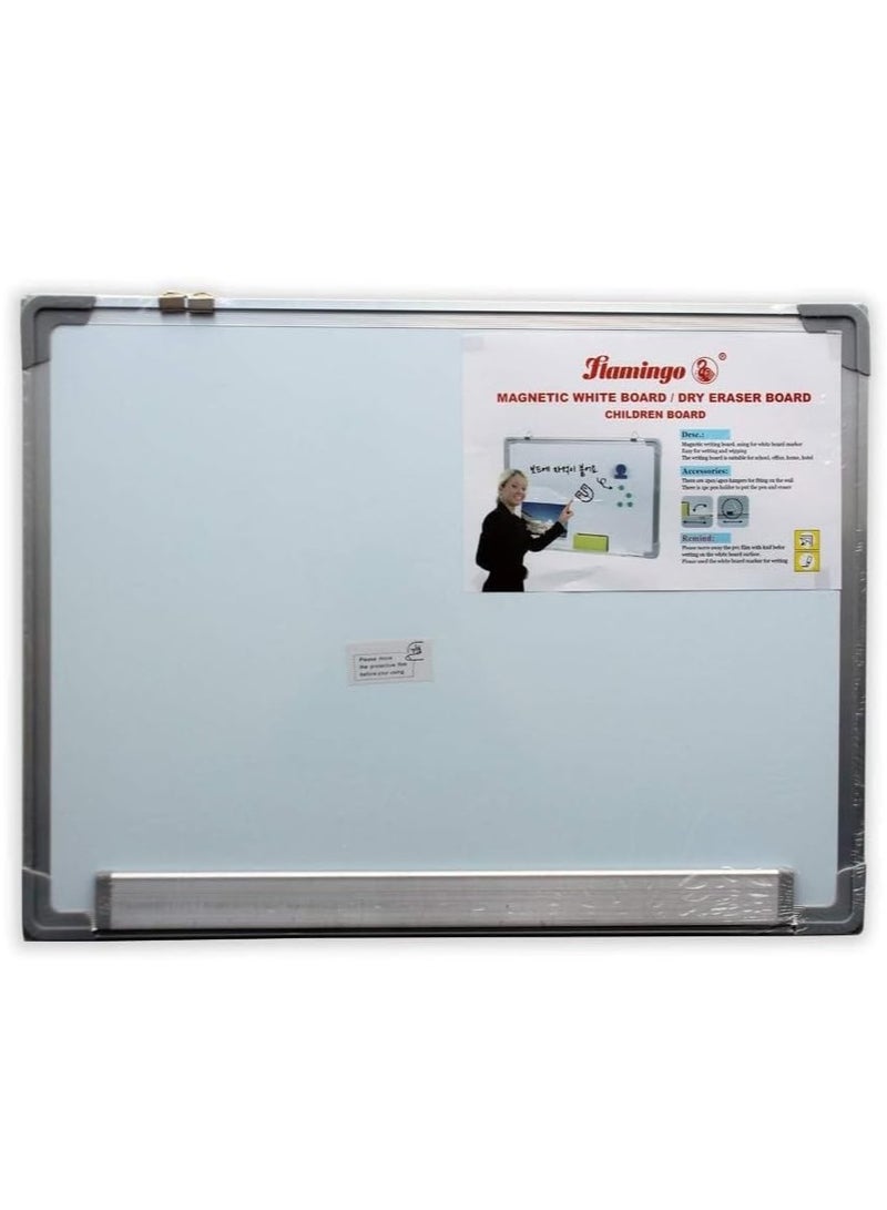 سبورة بيضاء مغناطيسية UKR - لوحة ممحاة جافة محمولة (60 × 45 سم) للاستخدام المنزلي والمكتبي