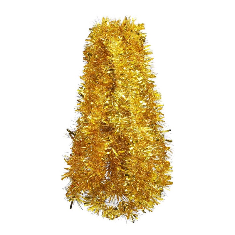 DECORA Gold Tinsel Garland for Christmas Tree Decorations Wedding Birthday Party Supplies 33 FEET