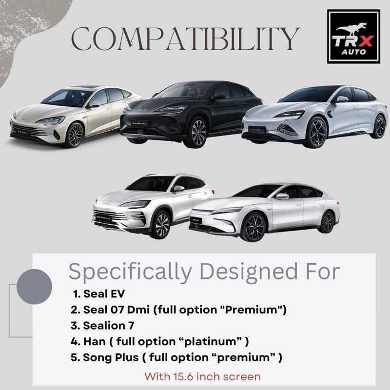 TRX AUTO Phone Holder for BYD 15.6 Inch Screen | Compatible with BYD Seal EV, Seal 07 DMi, Sealion 7, Han Platinum, Song Plus Premium | BYD Car Accessories - Image 3
