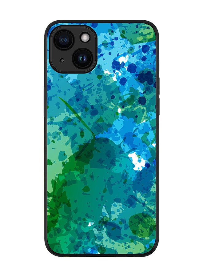 Stylizedd Cover for iPhone 15 Case Rugged Black Slim fit Soft Flexible Anti Drop TPU Gel Thin Protective Phone Cases - Underwater Burst - Image 1
