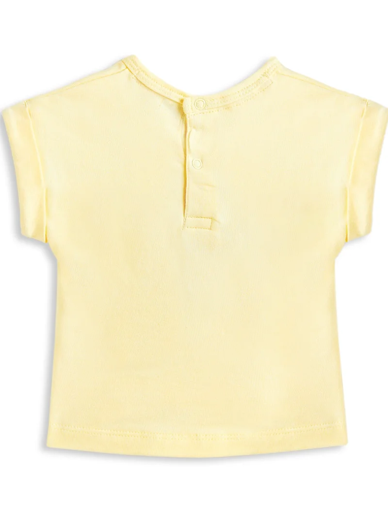Dirkje Dirkje girls Embellished Top and Ruffle Pocket Shorts Set