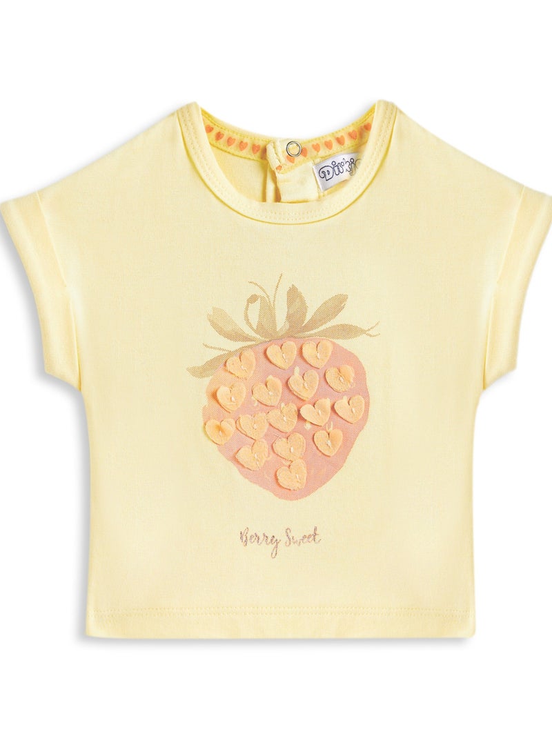 Dirkje girls Embellished Top and Ruffle Pocket Shorts Set - Image 3