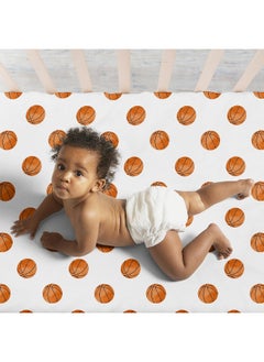 Sweet Jojo Designs Sweet Jojo Designs Sports Theme Boy Baby Fitted Crib Sheet Set Infant Newborn Nursery Toddler Bed Room Standard Mattress 3p Football Basketball Soccer Watercolor Vintage Sport Themed Balls  - Image 3