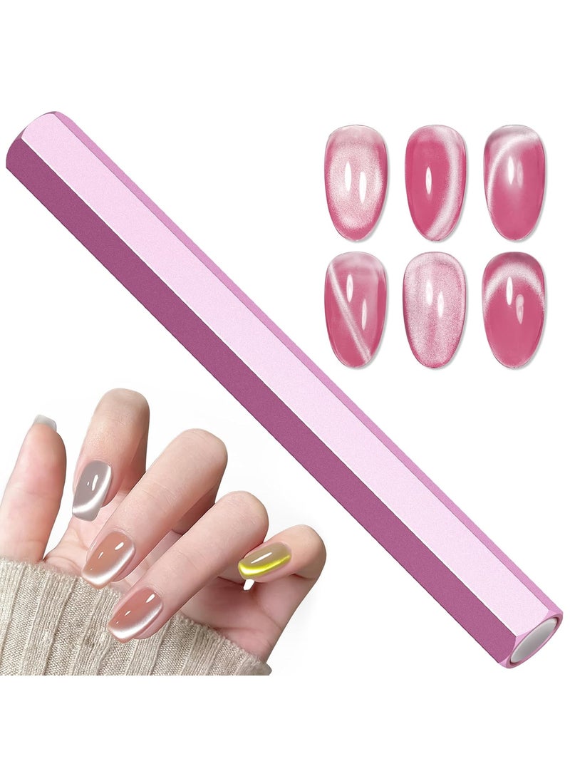 MIZHSE MIZHSE Magnet Nail Tool DoubleHead Nail Magnet Pens Cat Eye Magnet Tool Hexagonal Design Magnet Stick Nail Art Cat Eye Magnet Stick Nail Design Tools for Studio Nail Salon Home DIY 